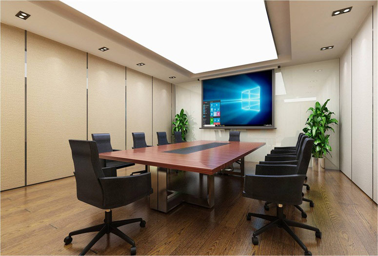 沃空间1500平办公室装修设计之董事长会议室